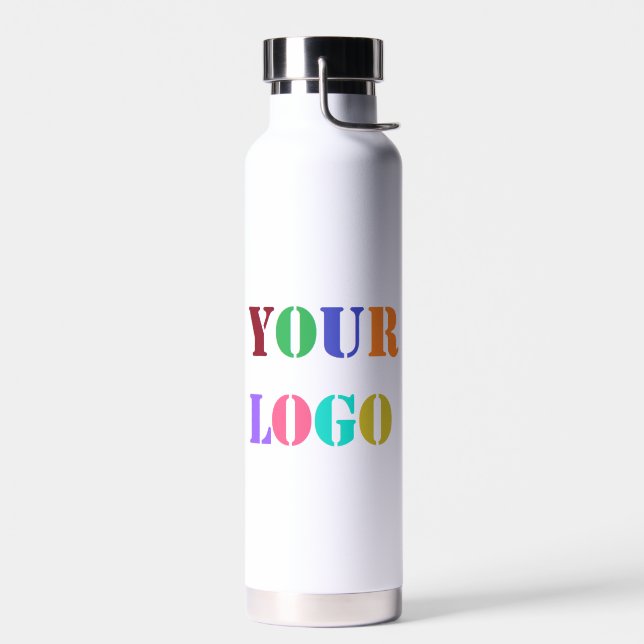 Your Business Logo Photo Promotional Water Bottle (Left)