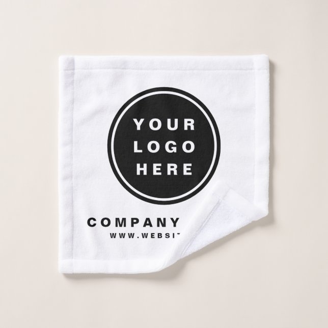 Your Business Logo Promotional Business Company Bath Towel Set (Wash Cloth)