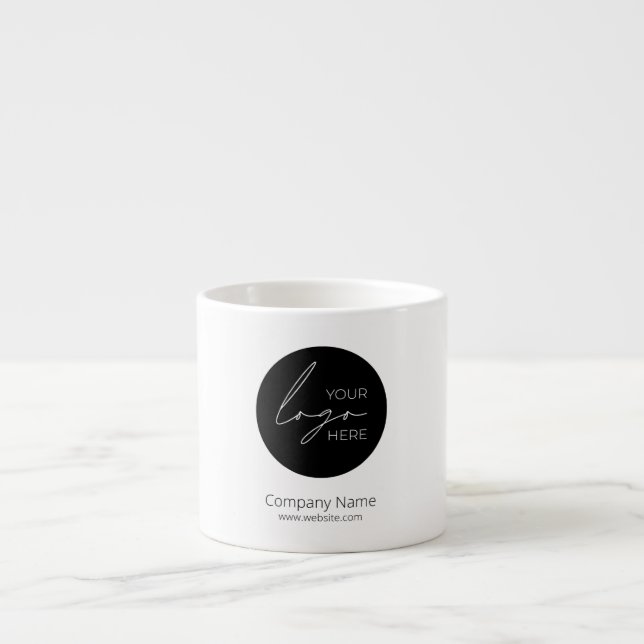 Your Business Logo Promotional Business Company Espresso Cup (Front)
