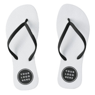 Your Business Logo Promotional Business Company Flip Flops