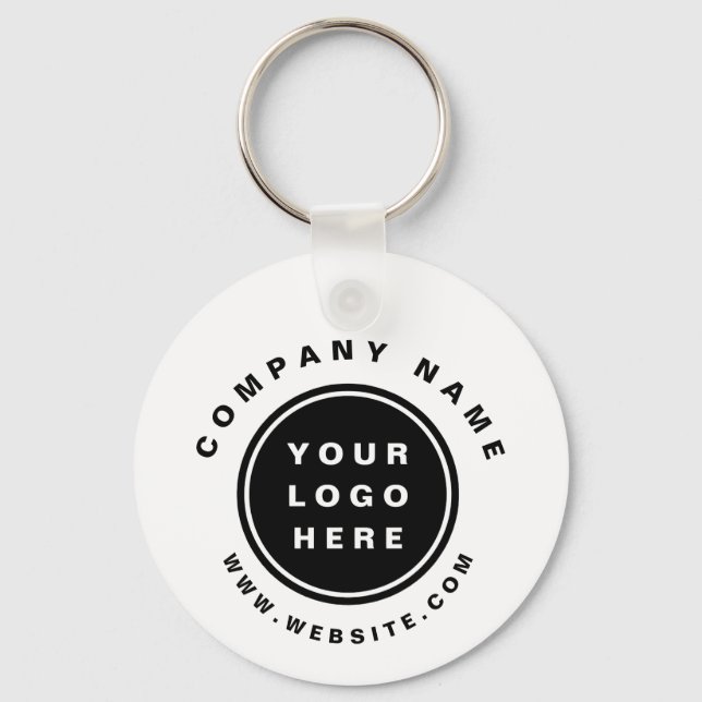 Your Business Logo Promotional Business Company Key Ring (Front)