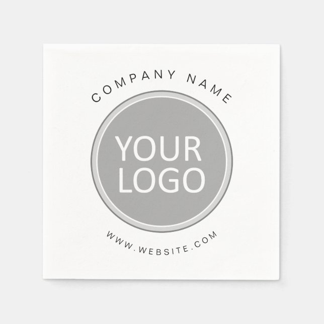 Your Business Logo Promotional Business Company Napkin (Front)