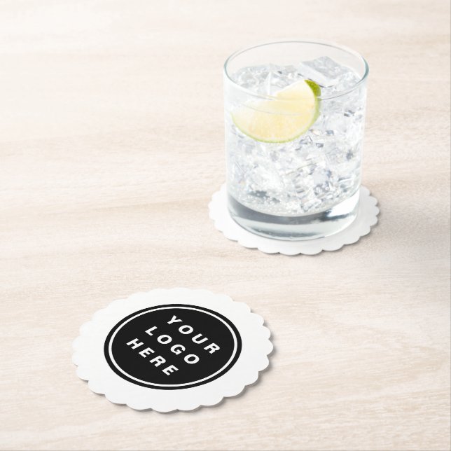 Your Business Logo Promotional Business Company Paper Coaster (Insitu)