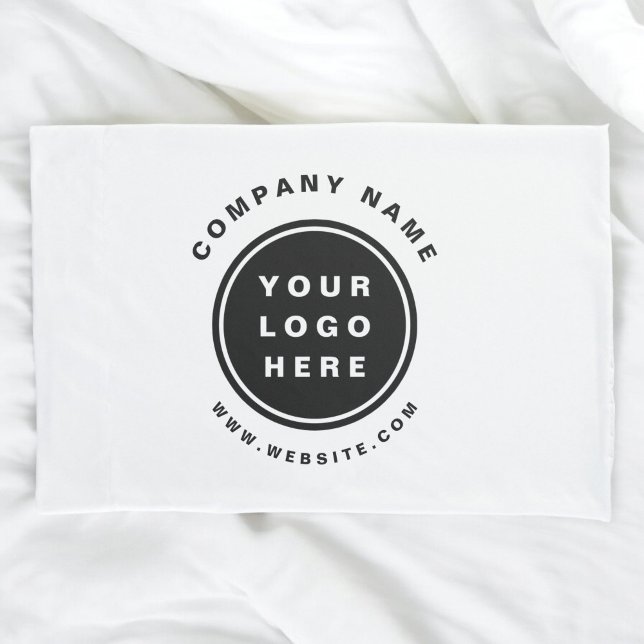 Your Business Logo Promotional Business Company Pillowcase (Creator Uploaded)