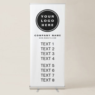 Your Business Logo Promotional Business Company Retractable Banner