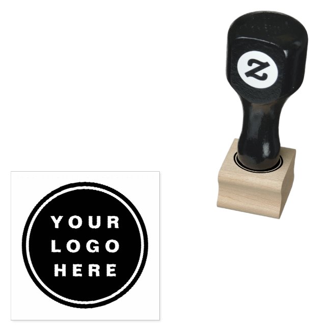 Your Business Logo Promotional Business Company Rubber Stamp (Stamped)