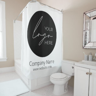 Your Business Logo Promotional Business Company Shower Curtain