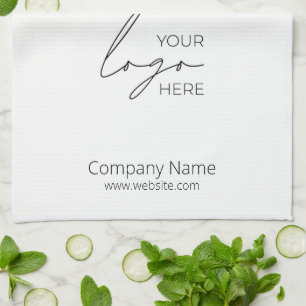 Your Business Logo Promotional Business Company Tea Towel
