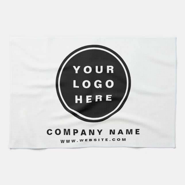 Your Business Logo Promotional Business Company Tea Towel (Horizontal)