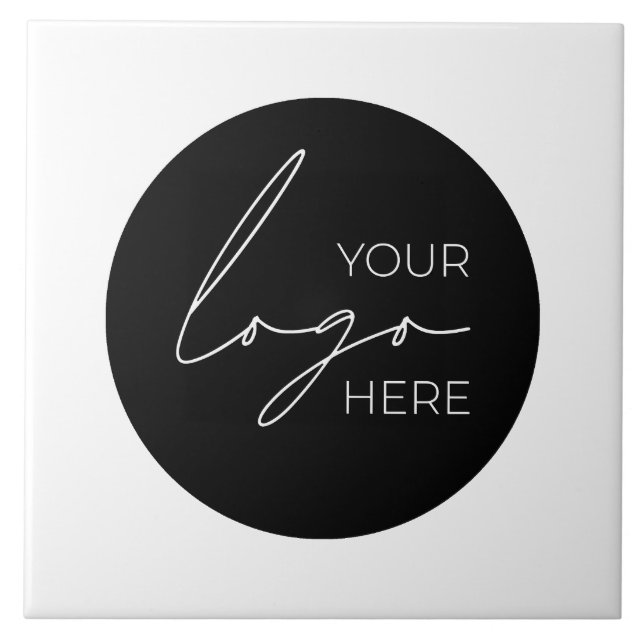 Your Business Logo Promotional Business Company Tile (Front)