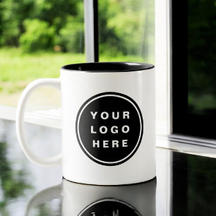 Your Business Logo Promotional Business Company Two-Tone Coffee Mug