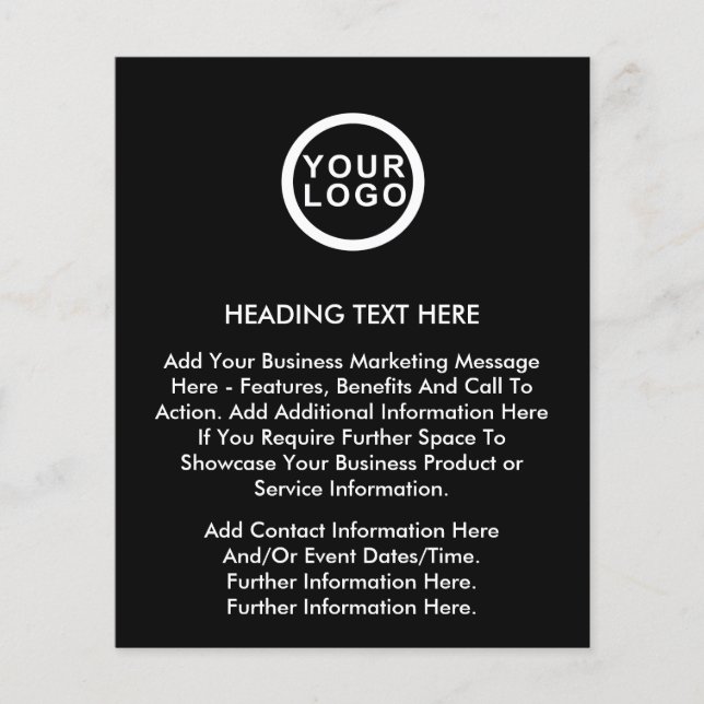 Your Business Logo Promotional Flyer Template (Front)