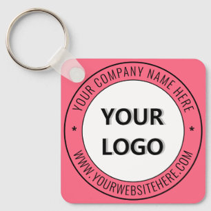 Your Business Logo Promotional Keychain Template