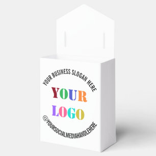 Your Business Logo Promotional Social Media Name Favour Box