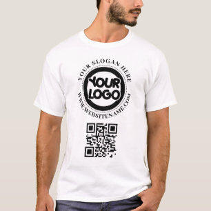 Your Business Logo QR Code Custom T-Shirt
