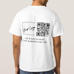 Your Business Logo Qr Code Custom T-Shirt