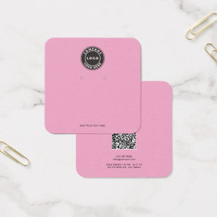 Your Business Logo QR Code Earring Display Card