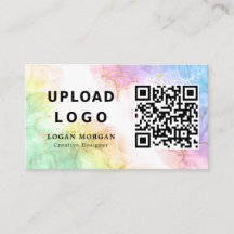 Your Business Logo & QR Code Opal Stone Company
