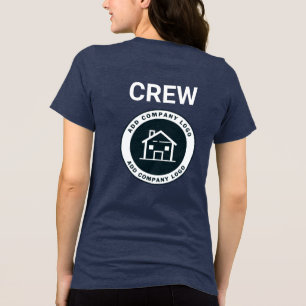 Your Business Logo Real Estate Agent Company Tri-Blend Shirt