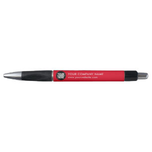 Your Business Logo Red Promotional Pen