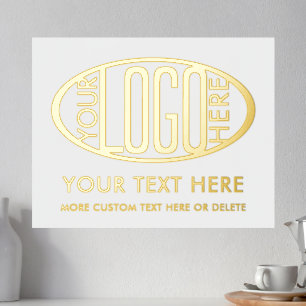 Your Business Logo Simple Company Promotional Foil Prints
