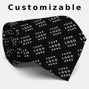 Your Business Logo Simple Minimalist Promo Black Tie