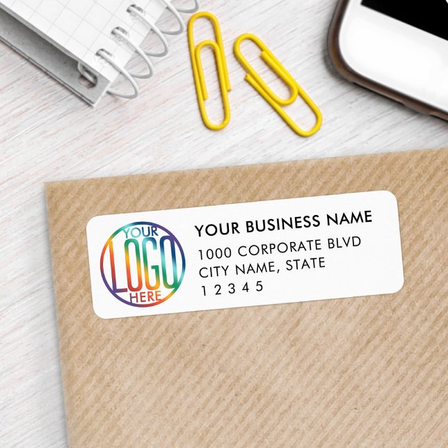 Your Business Logo Simple White Return Address (Creator Uploaded)