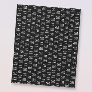 Your Business Logo   Stylish Half Step Pattern Fleece Blanket
