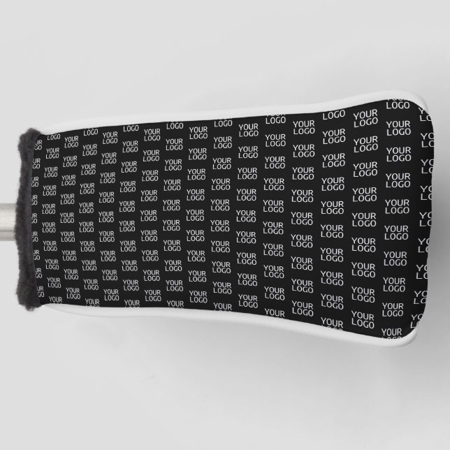 Your Business Logo | Stylish Half Step Pattern Golf Head Cover (Front)