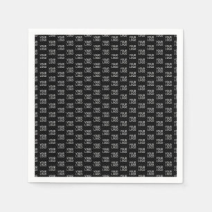 Your Business Logo   Stylish Half Step Pattern Napkin