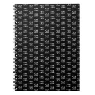 Your Business Logo   Stylish Half Step Pattern Notebook