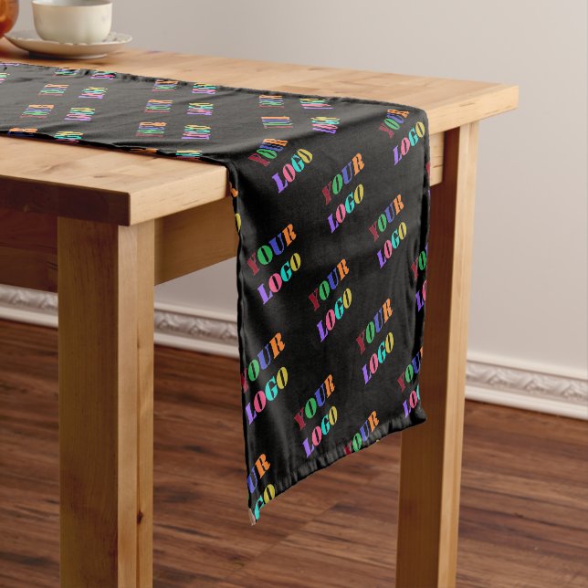 Your Business Logo Table Runner - Choose Colour (In Situ)