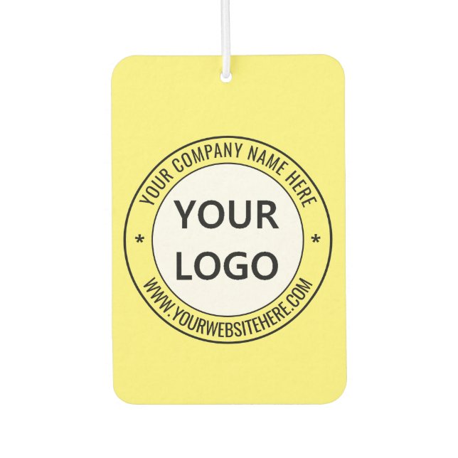Your Business Logo Text Promotional Air Freshener (Front)
