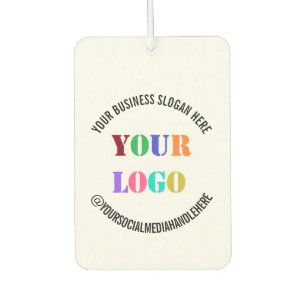 Your Business Logo Text Promotional Air Freshener