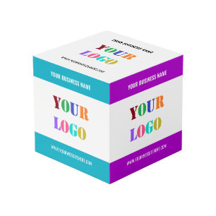 Your Business Logo Text Promotional Cube Example