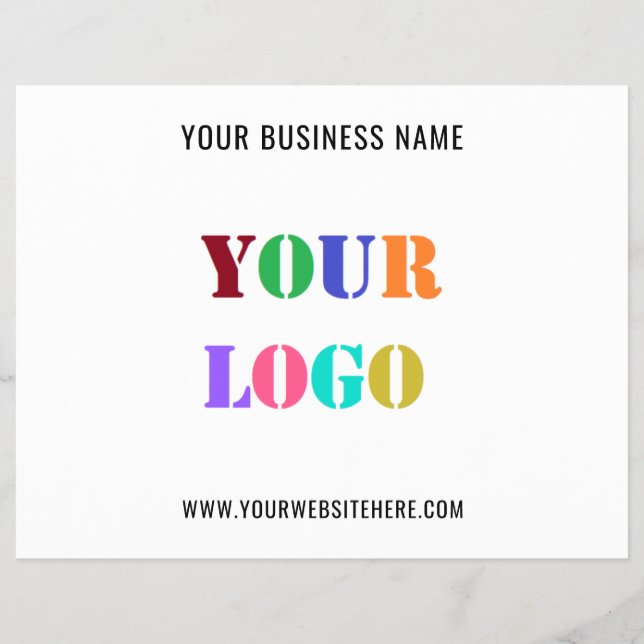 Your Business Logo Text Promotional Flyer Template (Front)