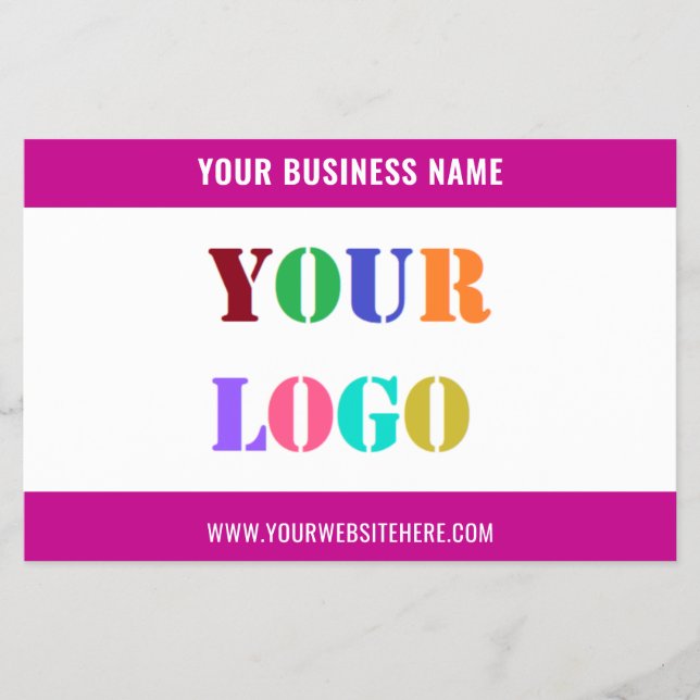 Your Business Logo Text Promotional Flyer Template (Front)