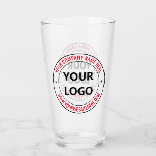 Your Business Logo Text Promotional Glass Example