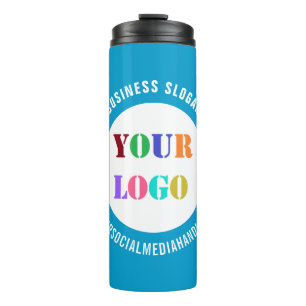 Your Business Logo Text Thermal Tumbler Template