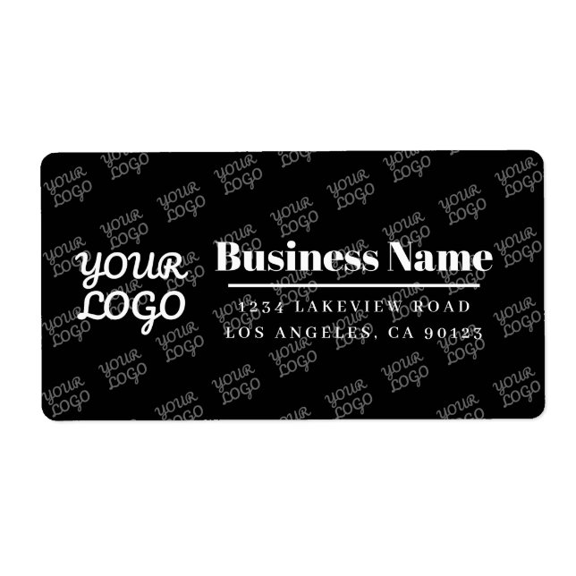 Your Business Logo Tiled Modern Return Address (Front)