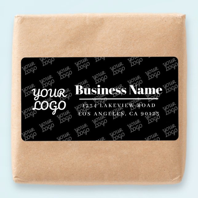 Your Business Logo Tiled Modern Return Address (Creator Uploaded)