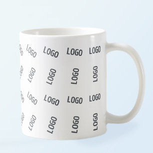 Your Business Logo   Unique Logo Pattern Design  Coffee Mug