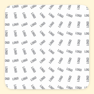 Your Business Logo Unique Logo Pattern Design Square Sticker