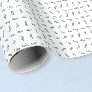Your Business Logo Unique Logo Pattern Design Wrapping Paper