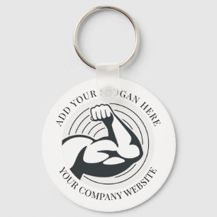 Your Business Logo Work Employee Key Ring