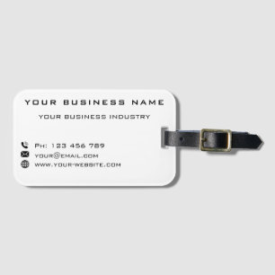 Your Business Luggage Tag Company Promotional