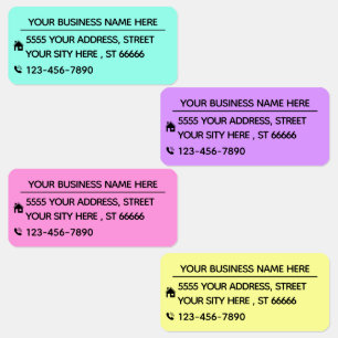 Your Business Name Address Phone Colours Labels