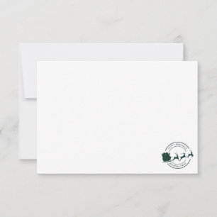 Your Business Name Christmas Holidays Custom Thank You Card