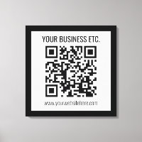 Your Business Name & Editable QR Code