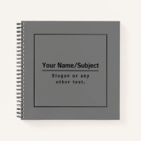 Your Business Name or Brand Etc. Dark Grey & Black